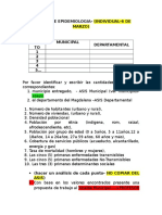 Trabajo de epidemiología municipal y departamental del Magdalena con análisis de 10 aspectos y propuesta