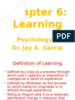 Ch. 6 Learning (Student's Copy)