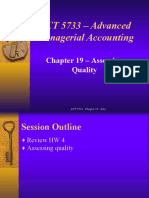 ACT 5733 - Chapter 19 - Assessing Quality