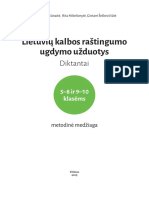 Lietuvių Kalbos Raštingumo Ugdymo Užduotys. Diktantai PDF