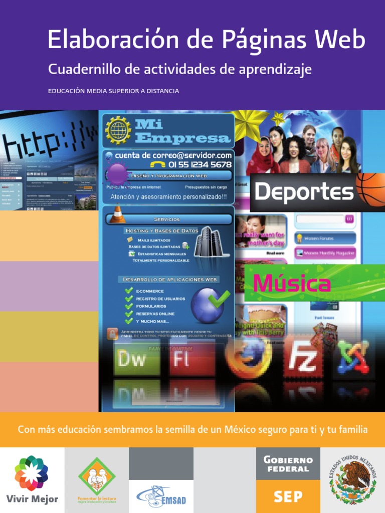 Elaboración de Paginas Web PDF | PDF | HTML | Red mundial