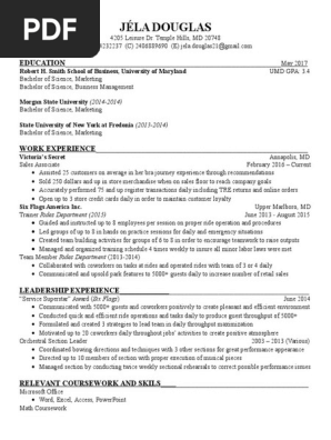 work resume