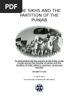 The Sikhs and The Partition of The Punja