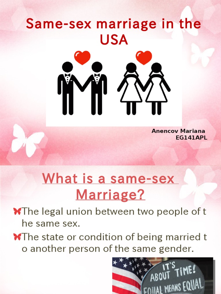 Overview of Same-Sex Marriage in the USA | PDF | Same Sex Marriage ...