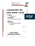Lotizacion de una Zona Rural