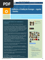 Cultura e Tradição Kongo - Ngola - Bantu
