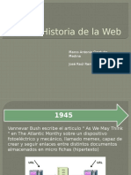 Historia de La Web