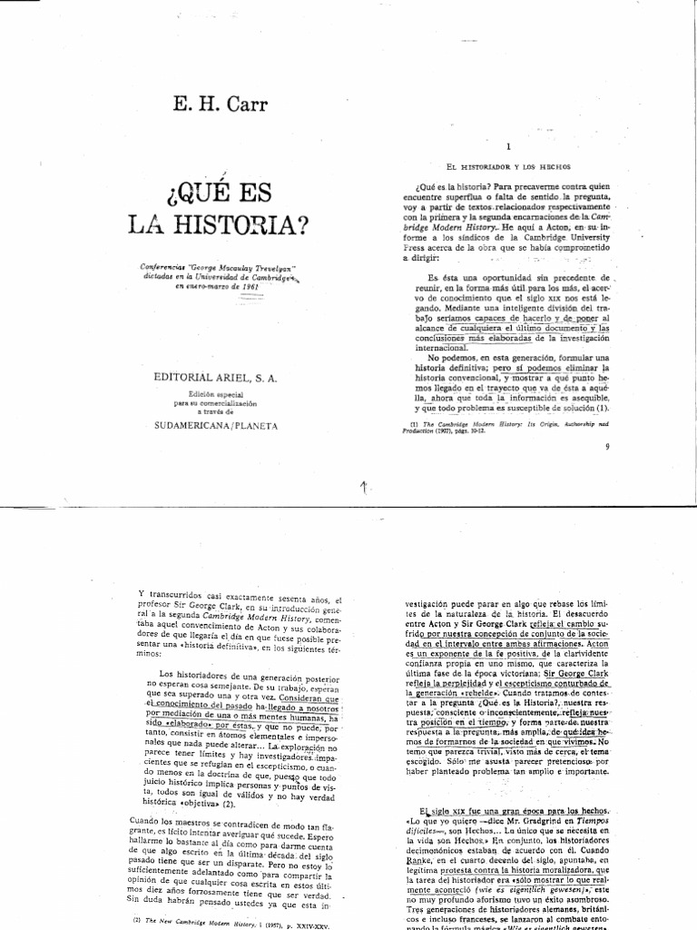 Carr Que Es La Historia Cap1
