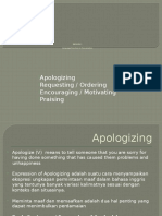 Apologizing, Etc