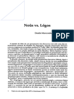 Noûs vs. Lógos - Danilo Marcondes de Souza Filho PDF