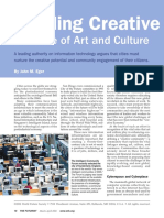 The Role of Art and Culture: Building Creative