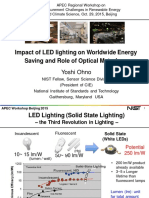 APEC, Impact of LED Lighting On Worldwide Energy Saving and Role of Optical Metrology
