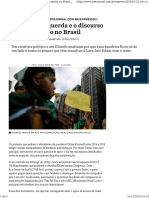 a Crise Da Esquerda e o Discurso Anticorrupção No Brasil
