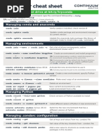 Conda Cheatsheet PDF