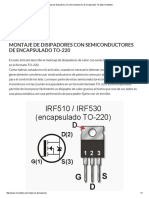 Montaje de Disipadores Con Semiconductores de Encapsulado To-220 - Inventable