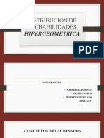 Distribucion de Probabilidades Hipergeometrica