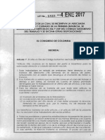 Ley 1822 Del 4 de Enero de 2017 - Ampliaciòn de La Licencia de Maternidad