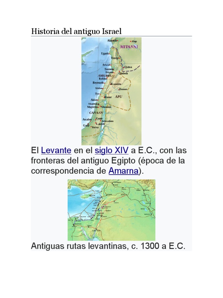 Historia del antiguo Israel y sus civilizaciones | PDF | David | Canaán