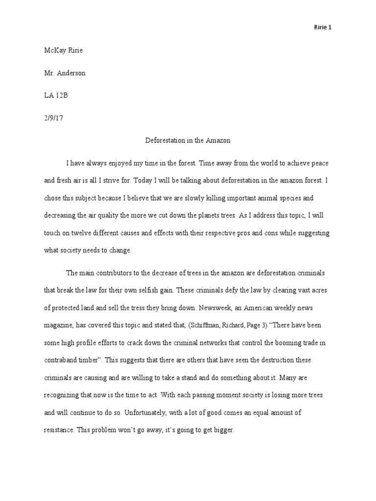 Qualitative research about deforestation picture