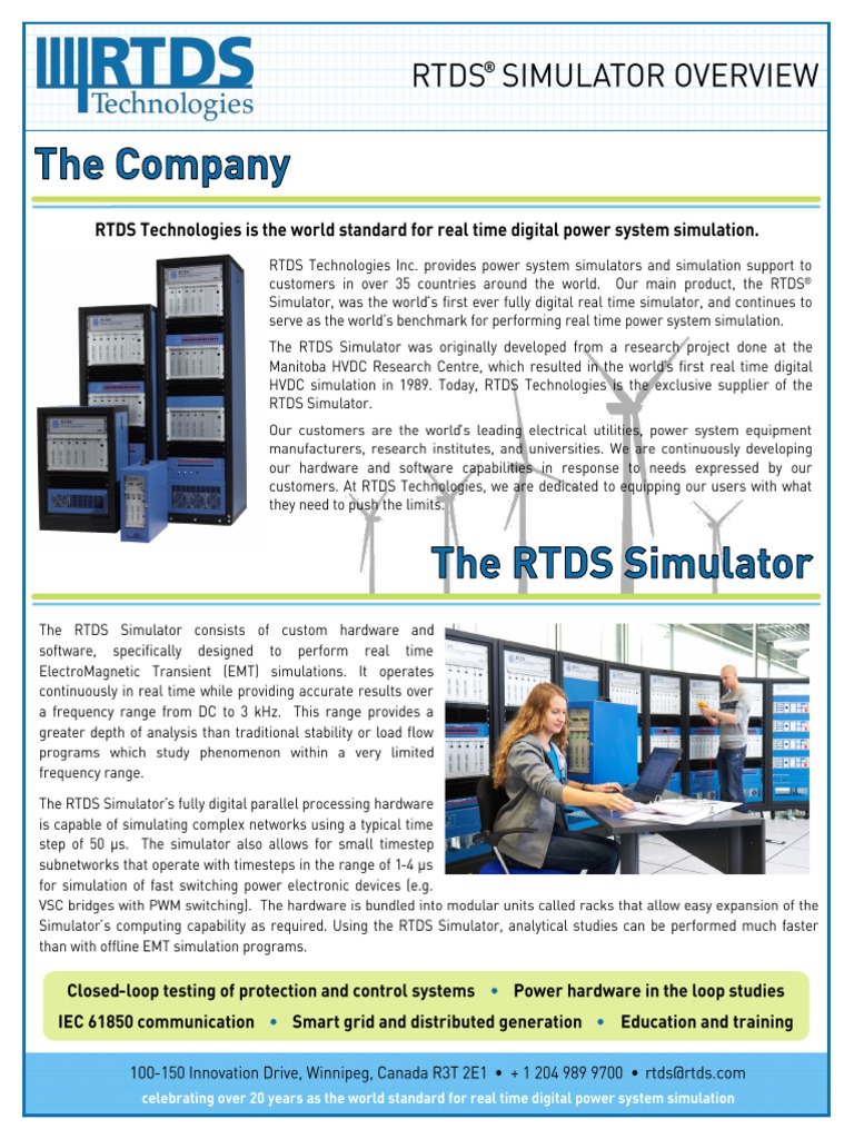 RTDS Simulator Overview 150225 | PDF