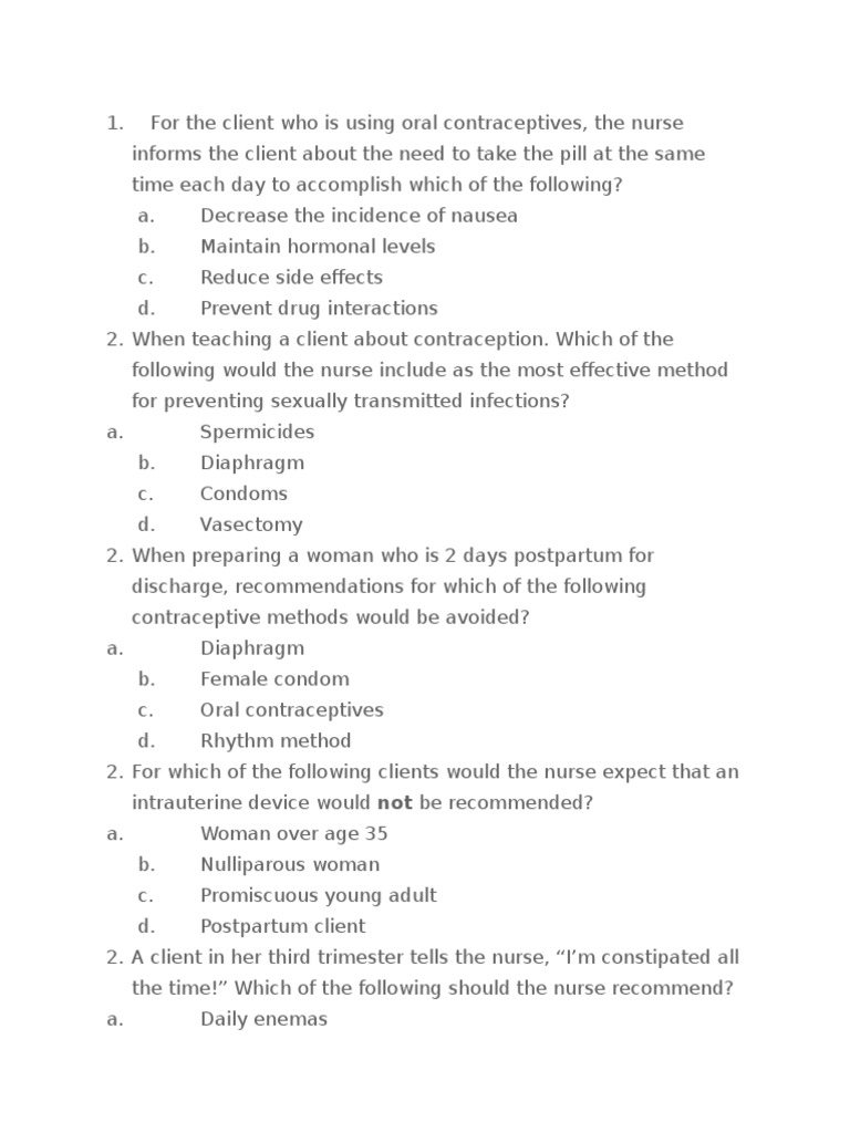 000maternal and Child Health Practice Test Part 2Question PDF