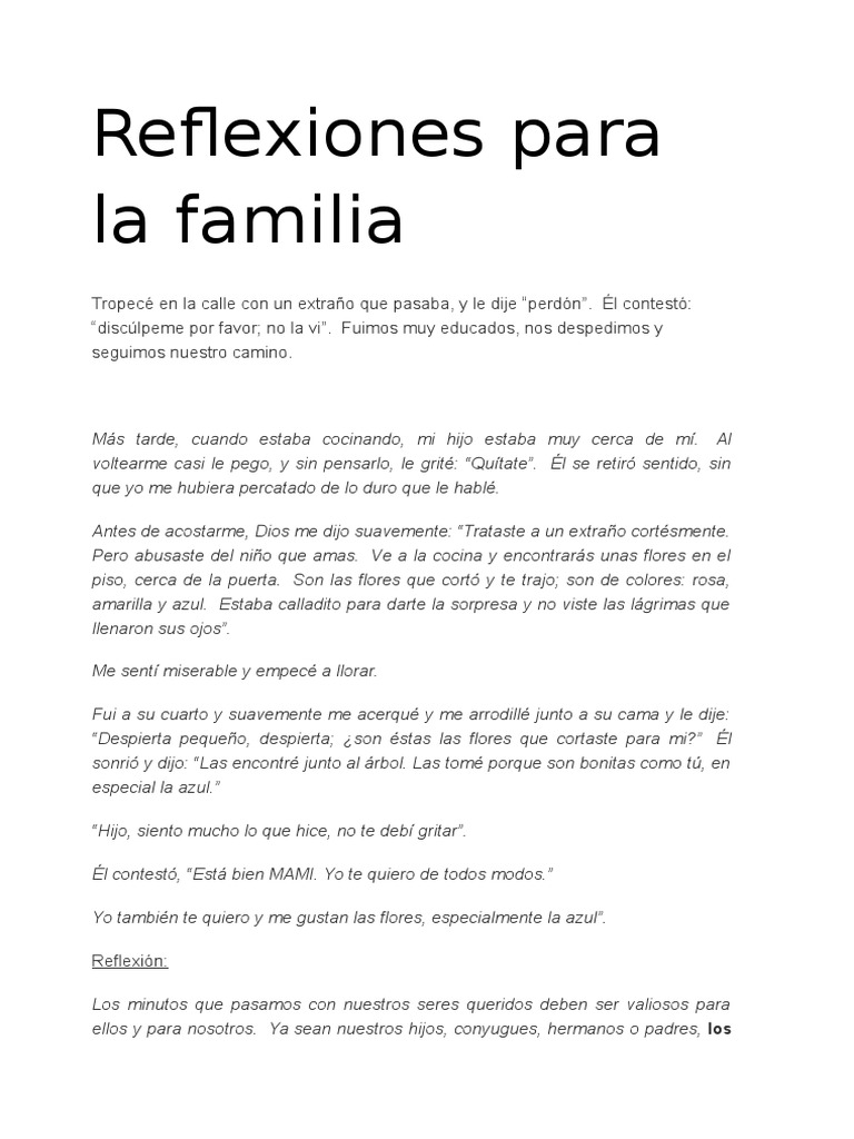 Reflexiones sobre la familia y el amor | PDF | Japón | Amor
