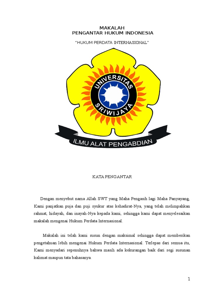 Makalah Hukum Perdata Internasional 2017