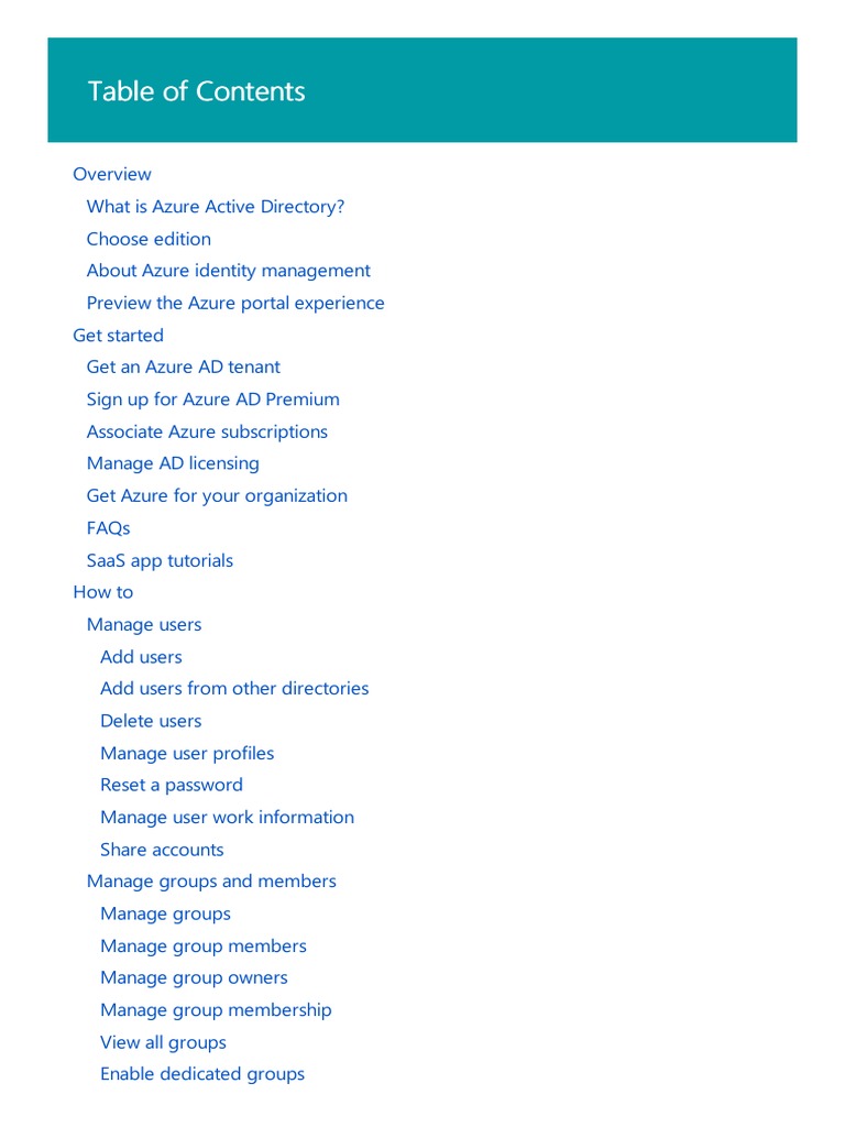 Active Directory Azure | PDF | Active Directory | Cloud Computing
