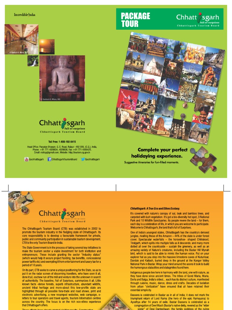Package Tour Booklet - Chattisgarh Tourism PDF | PDF