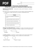 Using The Compass To Construct Circles and Arcs Activity Booklet-1