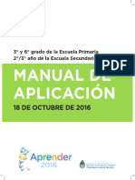 Manual de Aplicación - 3° y 6° Primaria, 2°3° Secundaria