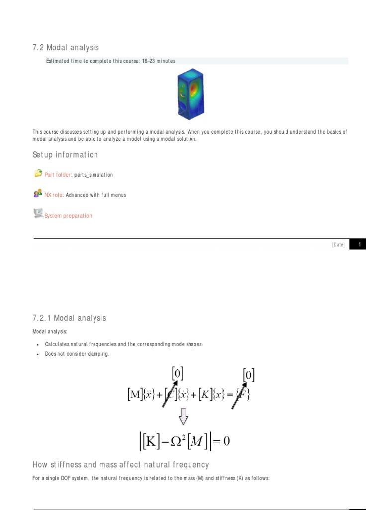 Modal Analysis of a Speaker Cabinet: Calculating Natural Frequencies ...