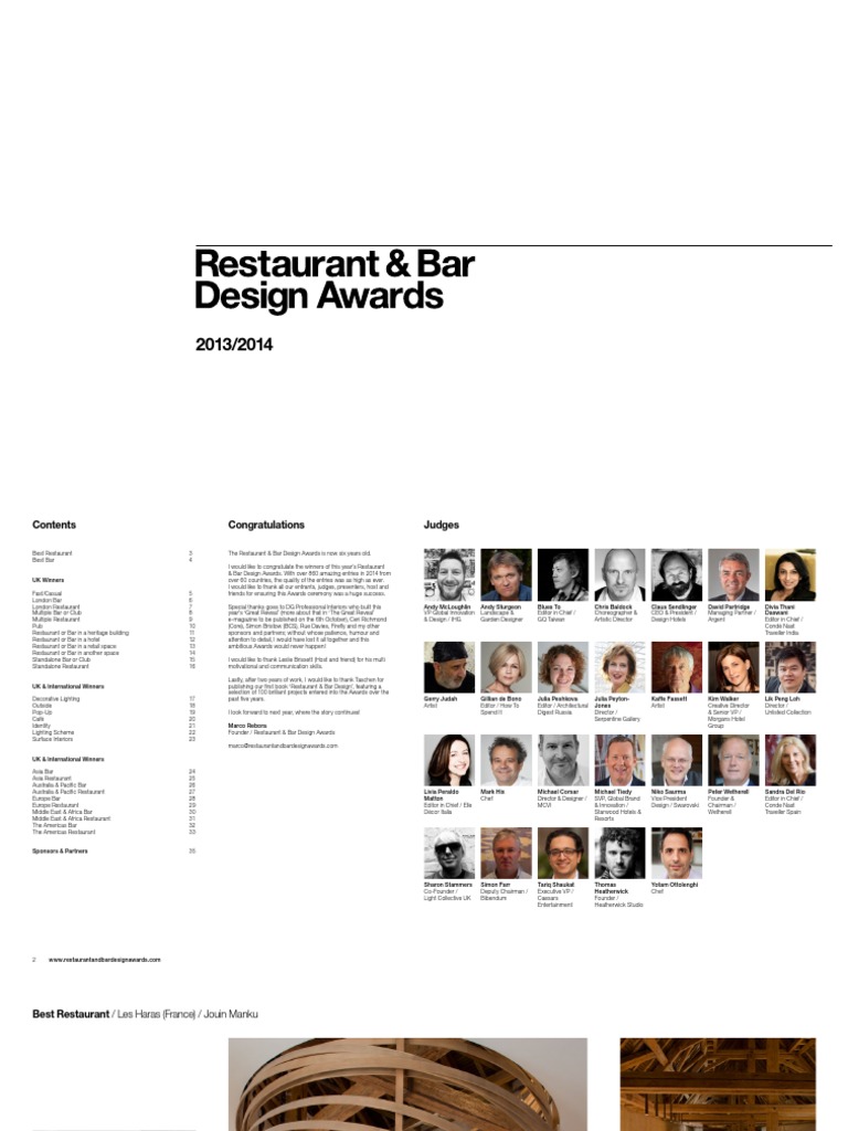 Bar and Restaurant Design Awards | PDF | London | Bar