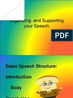Organizing and Supporting Your Speech