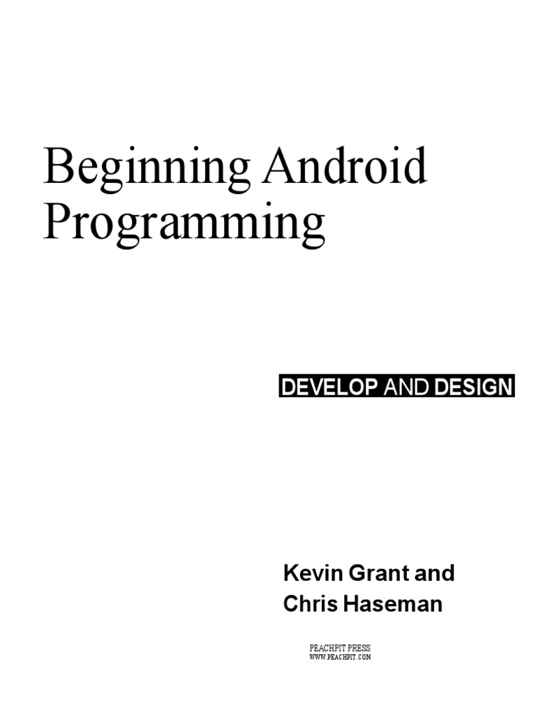 Beginning Android Application Development | PDF | Eclipse (Software ...