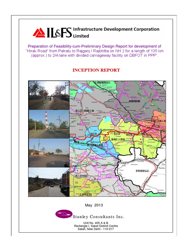 Hirak Inception Report | PDF | Road | Industries