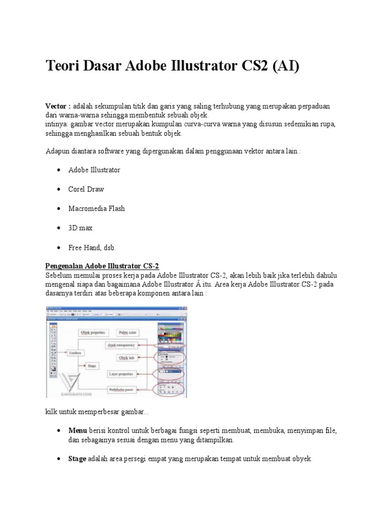 Teori Dasar Adobe Illustrator CS2 | PDF | Komputer