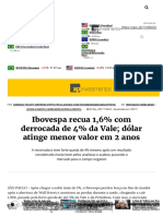 Ibovespa Recua 1,6% Com Derrocada de 4% Da Vale; Dólar Atinge Menor Valor Em 2 Anos - InfoMoney