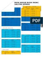 Daftar Harga Kasur Busa Inoac