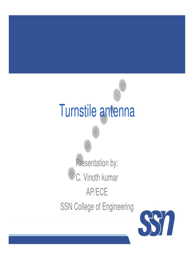 Turnstile Antenna PDF Antenna (Radio) Engineering