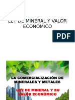 Ley de Mineral y Valor Economico