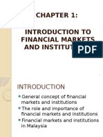 Introduction To Financial Markets and Institutions
