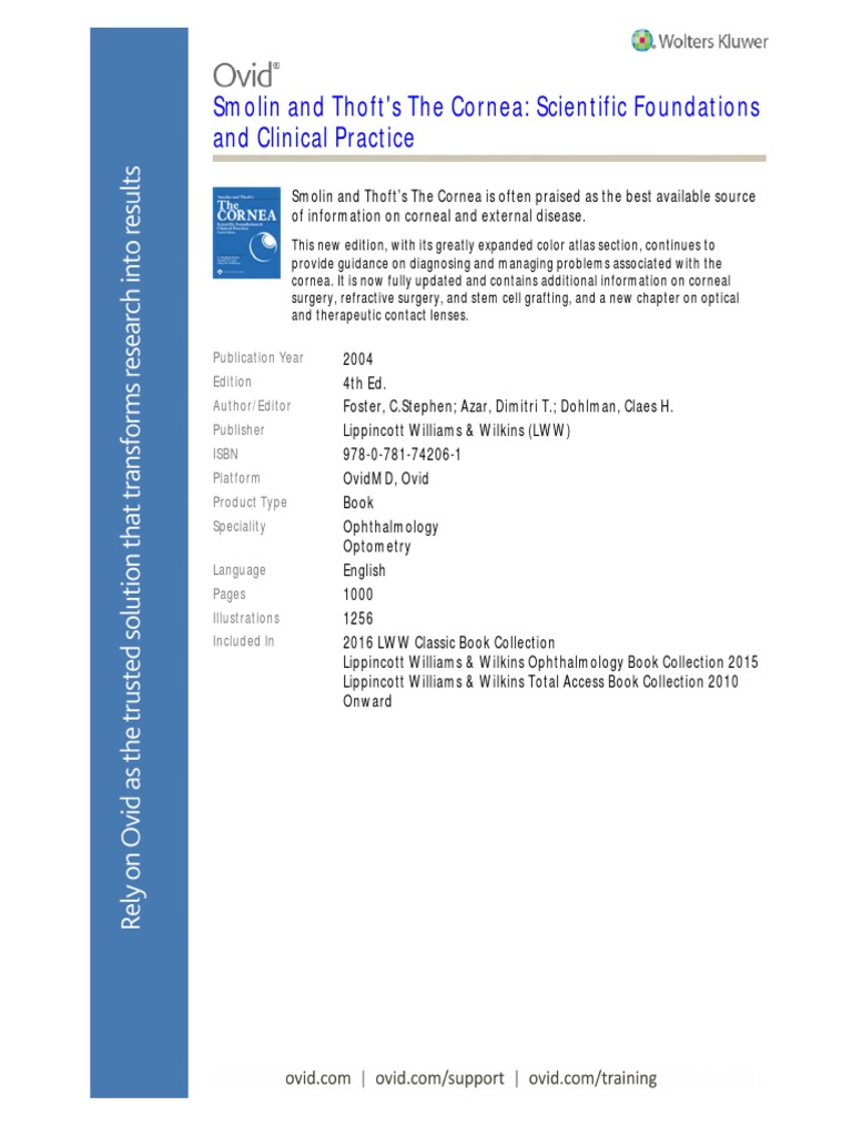Cornea Diseases: Diagnosis & Management | PDF | Foreign Language ...