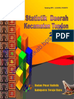 Statistik Daerah Kecamatan Tondon 2016