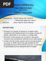 Environmental Engineering: Topic - Tsunami