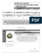 Contrato de Atletas Categoria Libre