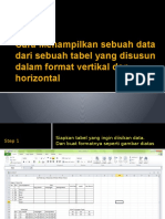 Cara Menampilkan Data Dari Sebuah Tabel Yang Disusun