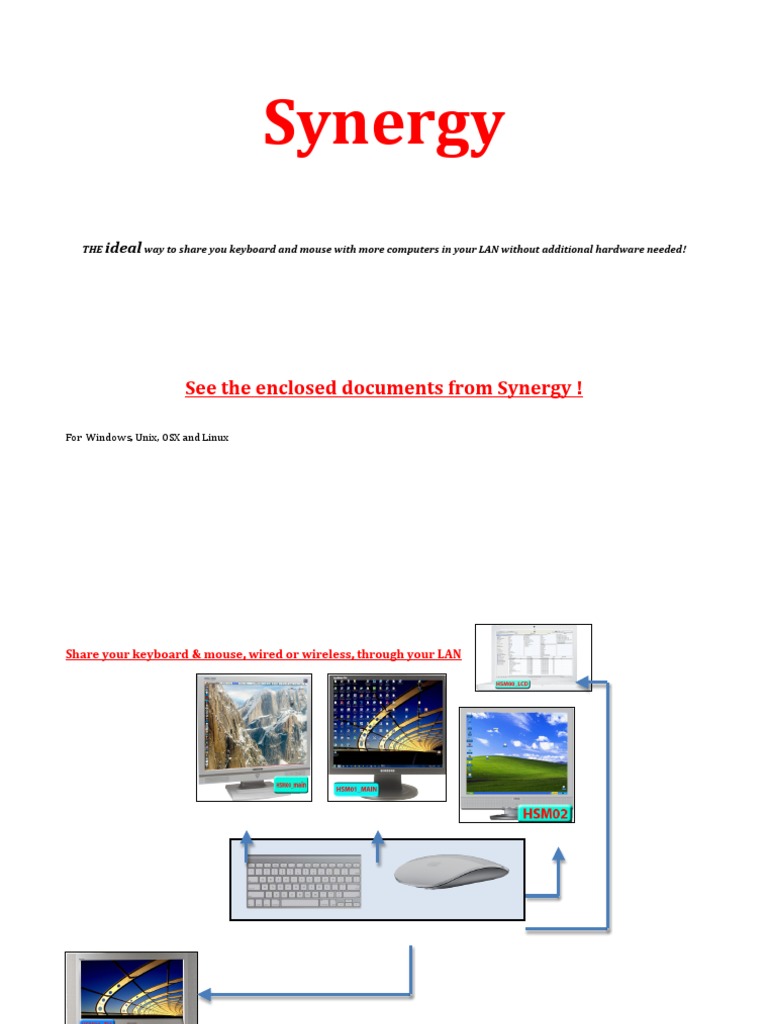 Synergy Keyboard and Mouse Setup Guide | PDF | Computer Keyboard ...