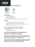 Data Warehouse or Data Mart