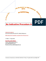 An Indicative Procedure & Guidelines Handbook for CBS Finacle Workflows